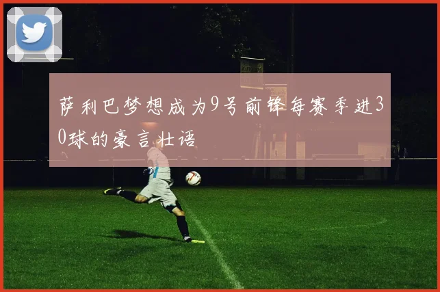萨利巴梦想成为9号前锋每赛季进30球的豪言壮语